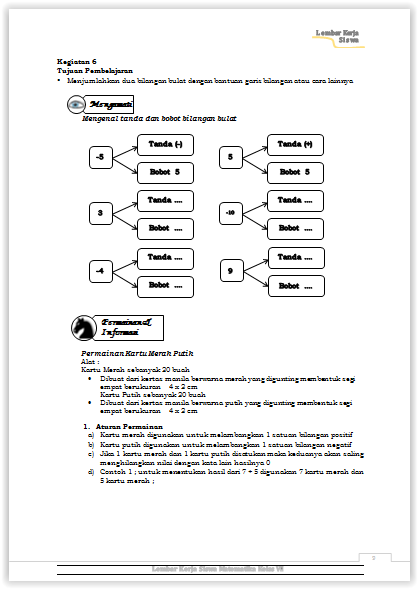 LKS  Matematika Kelas 7 SMP KK13