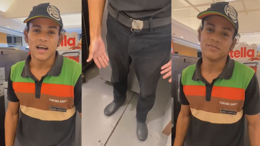 VÍDEO: Funcionário do Burguer King urina na roupa após ser proibido de ir ao banheiro