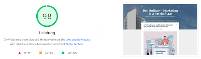PageSpeed-Insights-Ergebnis