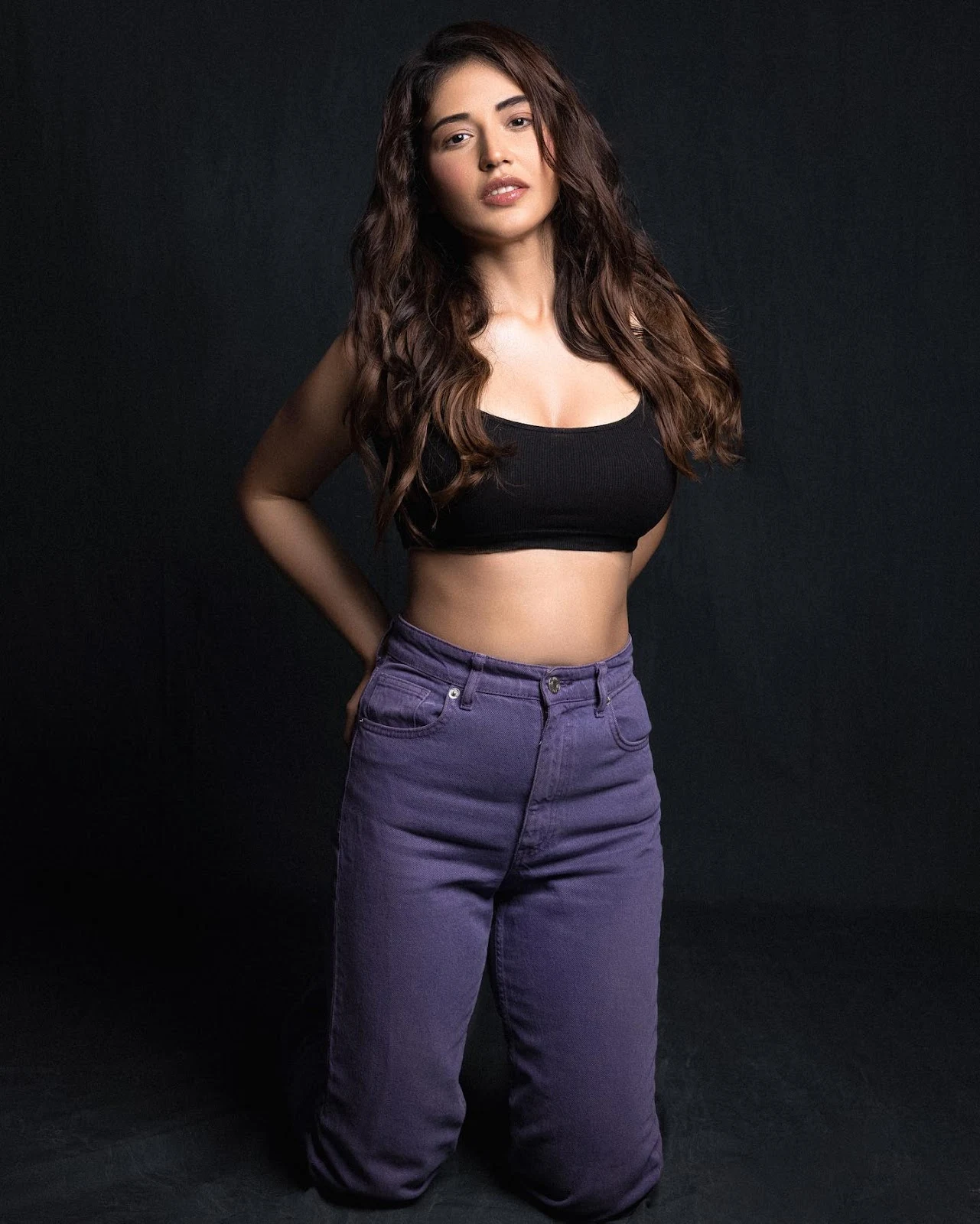 Priyanka Jawalkar black top jeans sexy body