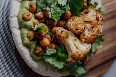 Harissa Cauliflower Flatbread Pockets