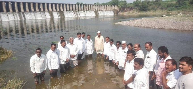 समाधान दादा आवताडे यांनी इतिहास घडविला:- टेंभू म्हैसाळ योजनेचे पाणी मान नदीत दाखल