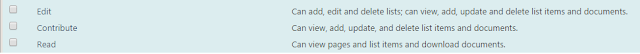 Difference between  Edit ,Contribute  and Read SharePoint 2013 permission levels?