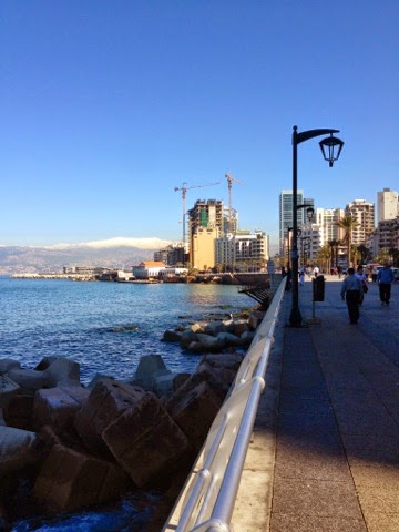 Picture of the Corniche in Beirut, Lebanon.