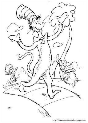 dr. seuss,dr. seuss coloring pages,kids coloring pages