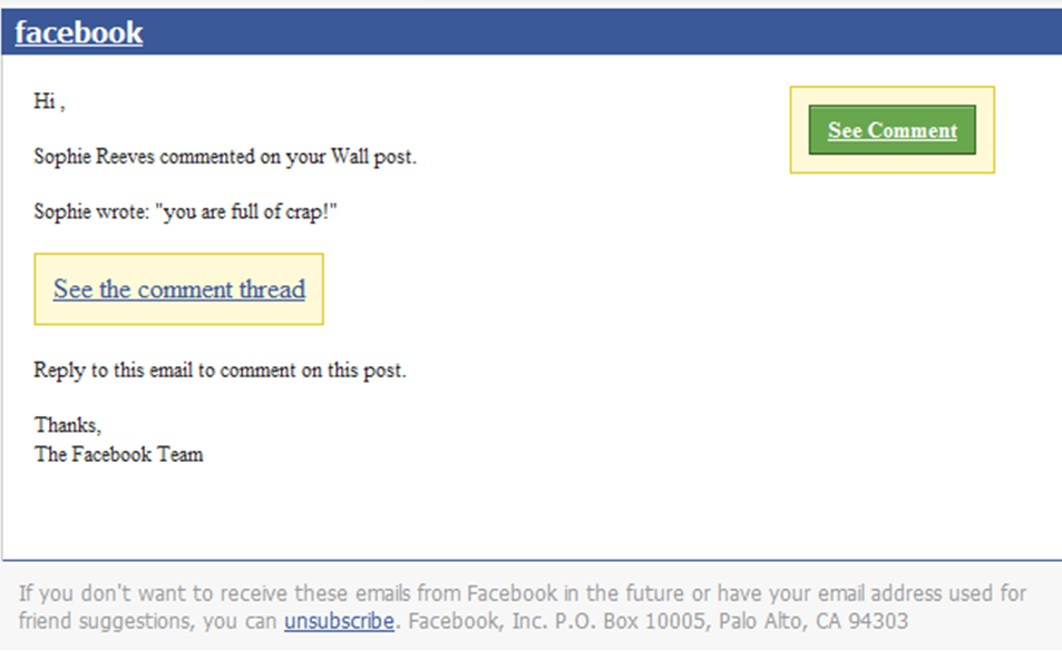 Facebook Phishing – You Are Full of Crap | Mark Oborn Ltd