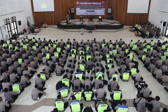 570 Personel Polres Kebumen Disiapkan untuk Pengamanan Pungut Hitung Suara