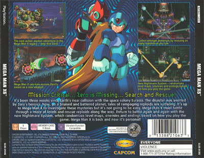 Megaman X6 Back Cover