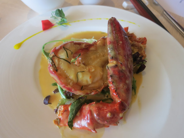 Baked Lobster with Creamy Custard Sauce