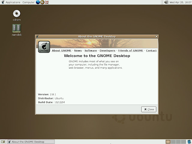 Ubuntu 4.10 Desktop