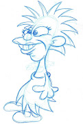 Lisa Simpson sketch. A Lisa Simpson doodle. Posted by Archie at 09:39