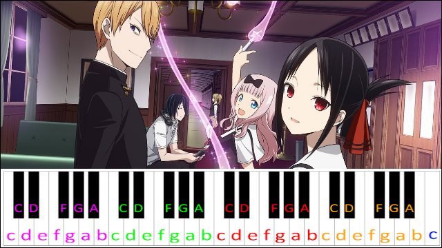 Sentimental Crisis (Kaguya-sama wa Kokurasetai) Piano / Keyboard Easy Letter Notes for Beginners