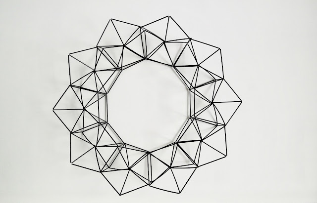 himmeli wreath how to make tutorial modern geometric moderni