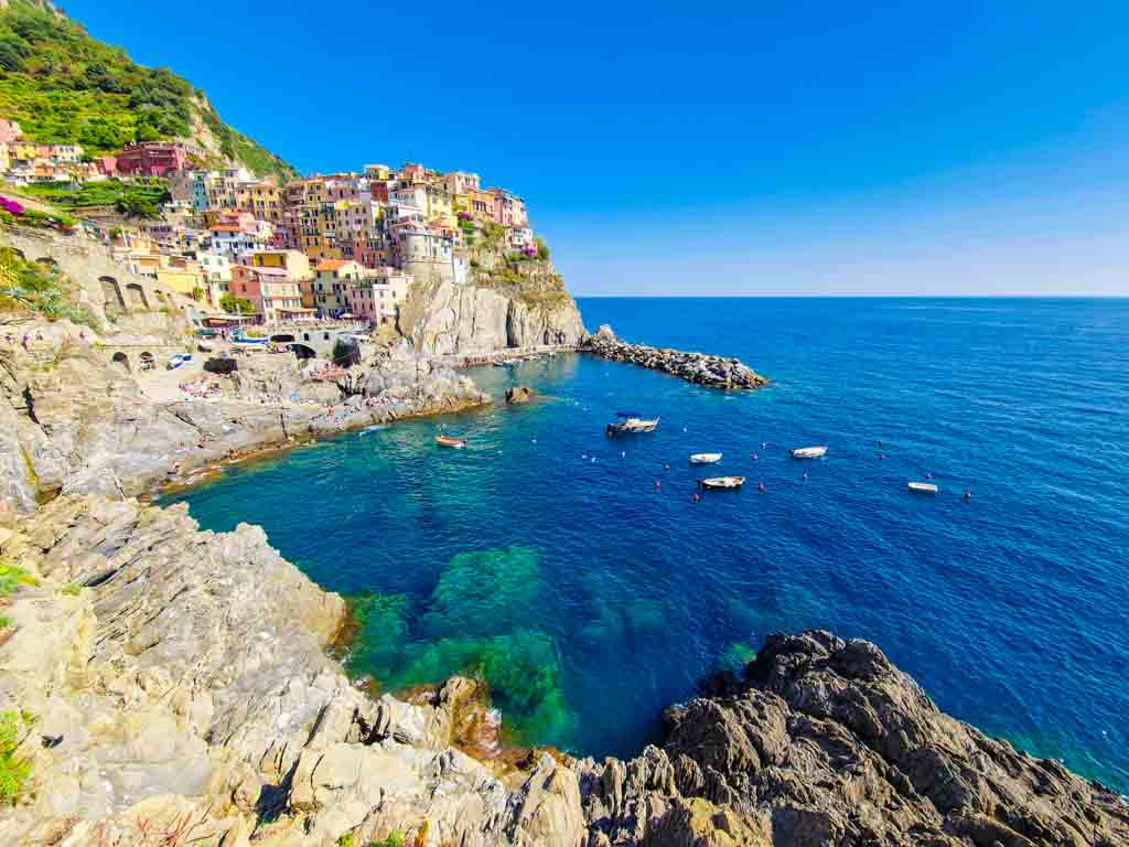 Vista dal punto panoramico-Viewpoint-Manarola-Cinque Terre-Liguria