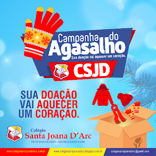 Colégio Santa Joana D'Arc lança campanha do agasalho.