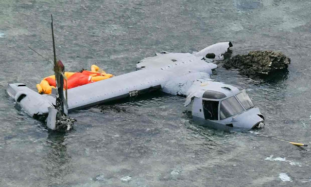 US MARINE OSPREY CRASHES OFF JAPAN