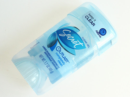 Secret: Outlast Clear Gel Antiperspirant/Deodorant