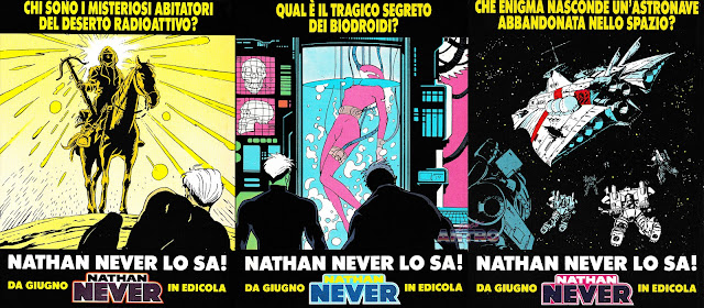 Nathan Never lo sa pubblicità Bonelli 1991