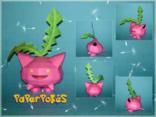 Hoppip Papercraft 2