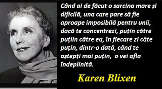 Citatul zilei: 17 aprilie - Karen Blixen