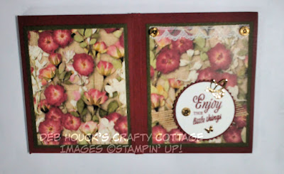 One Sheet Mini Album created by Deb Houck's Crafty Cottage using Pressed Petals DSP