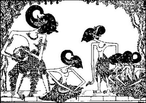 image gambar pandawa wayang kulit culture