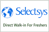 Selectsys Walk-in For Freshers on 4th November 2023 | Software Engineer | Hyderabad