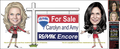 RE/MAX Funny Partner Business Card Caricature Ads