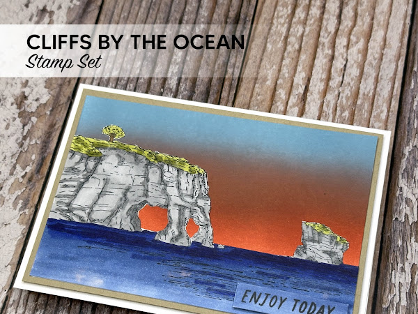 Crafting Tranquility: A Farewell to Cliffs by the Ocean Stamp Set