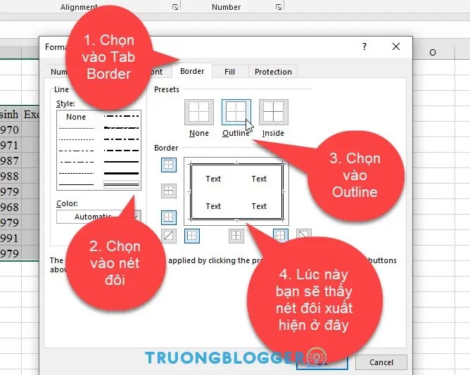 Cách tạo khung viền trong Excel cực kỳ nhanh chóng, đơn giản