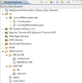jQuery AJAX request and response tutorial using Java Servlets