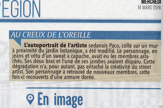 article de presse street art paco