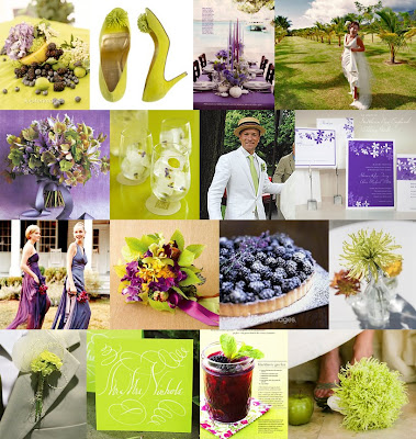  Wedding Cabaret Muse Board Green Purple