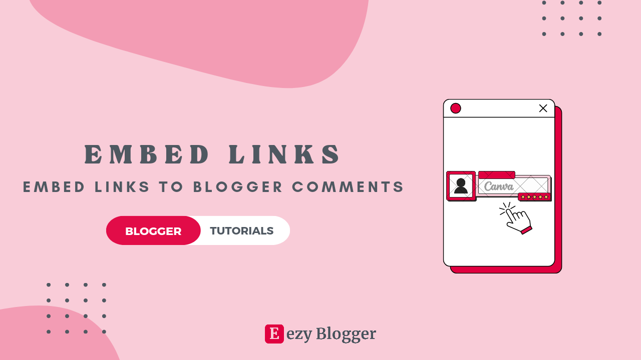 How To Post a Comment on Blogger with Embedded Link in Seconds?