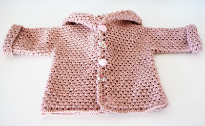 Crochet hoodie baby