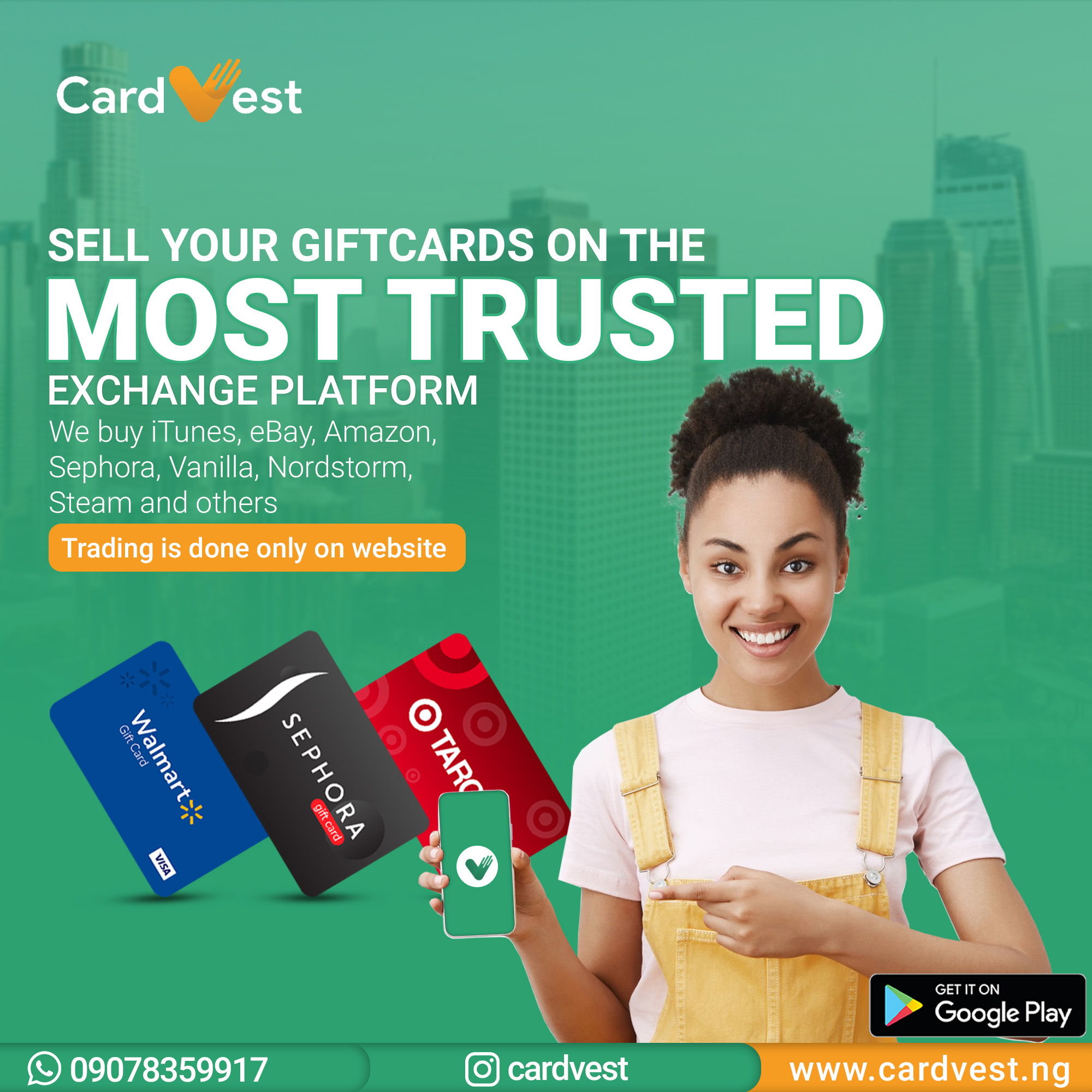 CardVest: Redeem Gift Cards Instantly at Best rates