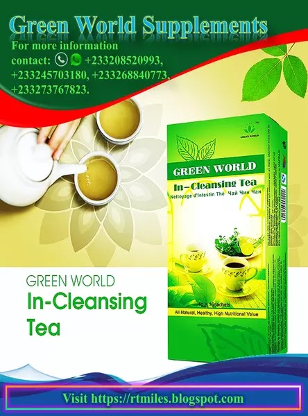 Green World Intestine Cleansing Tea improves functioning of digestive system