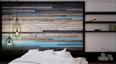 desain dinding kayu kamar tidur