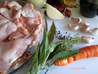 Conejo escabechado con verduras de Arzak