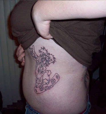 snowboard tattoo