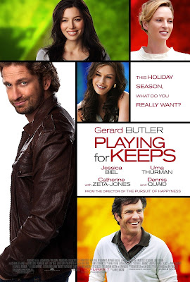 Gerard Butler, Playing for Keeps, Jessica Biel, Catherine Zeta-Jones, Uma Thurman, Dennis Quaid