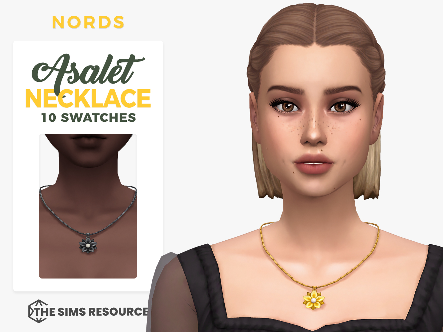 Asalet Necklace Sims 4 CC Accessories