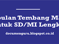 Kumpulan Tembang Macapat untuk SD/MI Lengkap