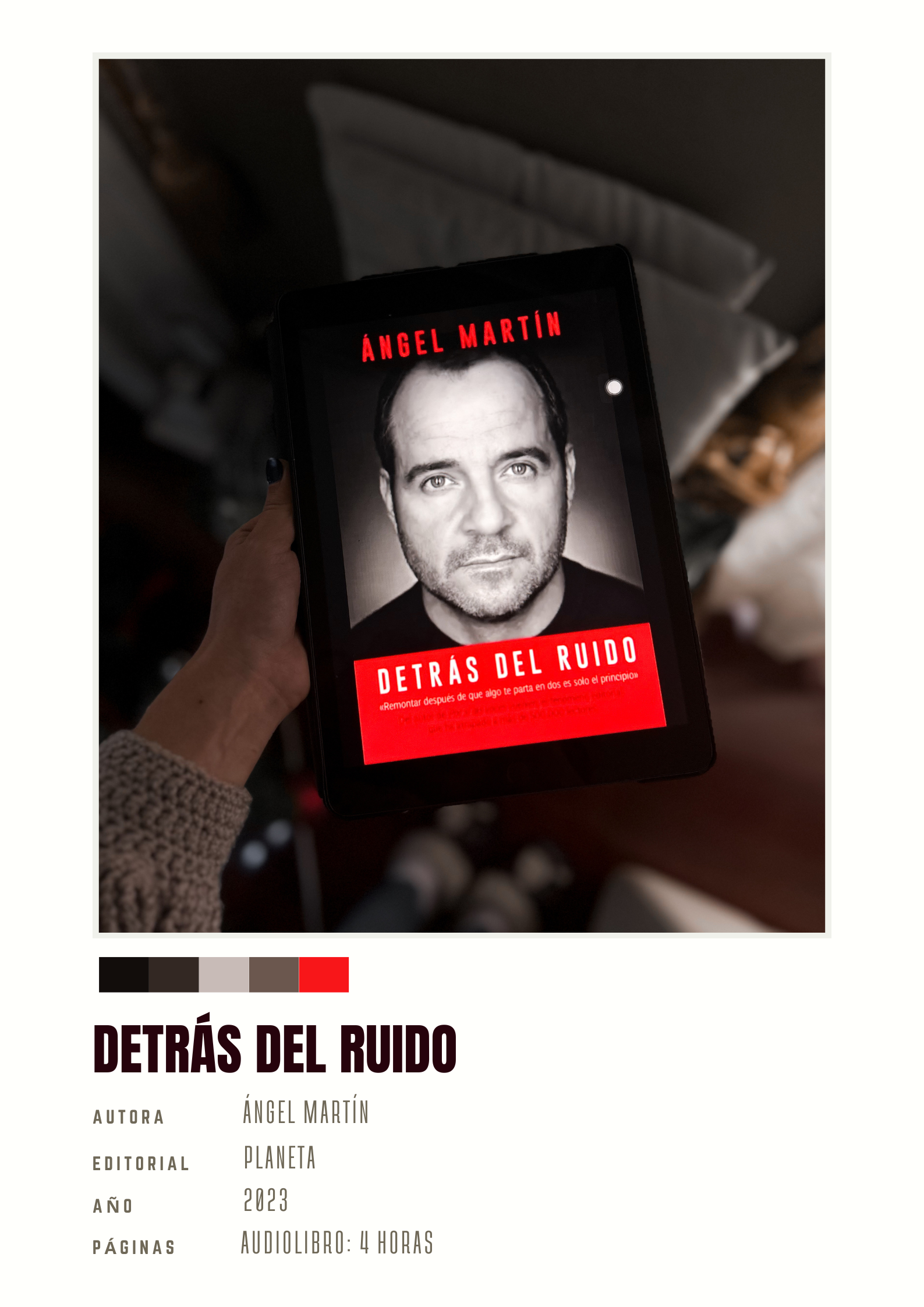 Detrás del ruido, Ángel Martín - Antía's Readings