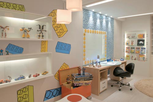 DORMITORIO INFANTIL PIEZAS LEGO