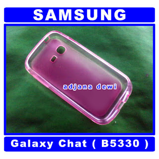 ( 1184 ) Jual Case Samsung Galaxy Chat B5330 Pink Silikon Soft Jelly Cover Aksesories Handphone