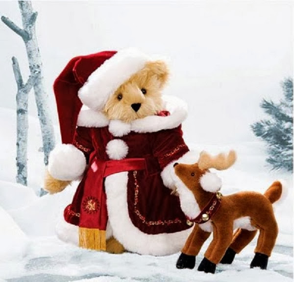 Best Christmas Teddy Bear HD Wallpaper Free