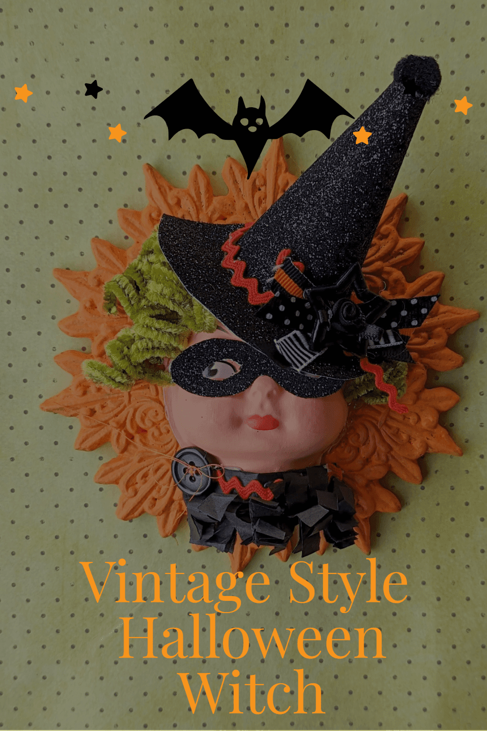 Vintage-Style Halloween Witch