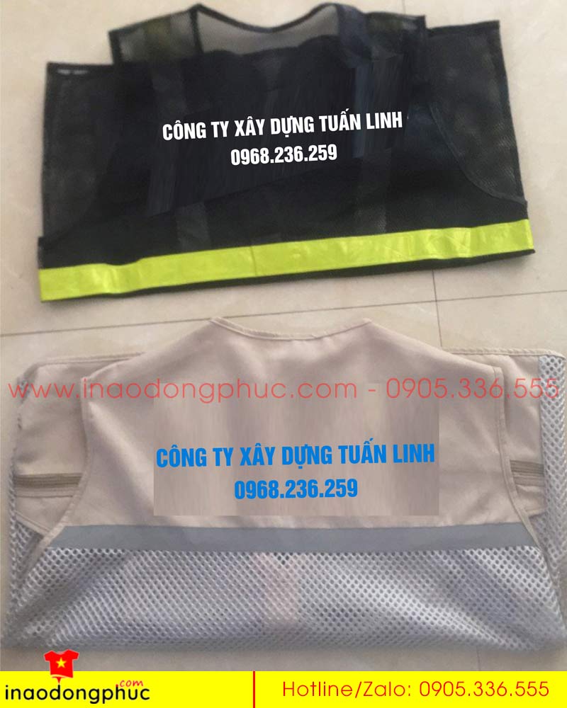 In áo gile Công ty Xây dựng Tiến Linh