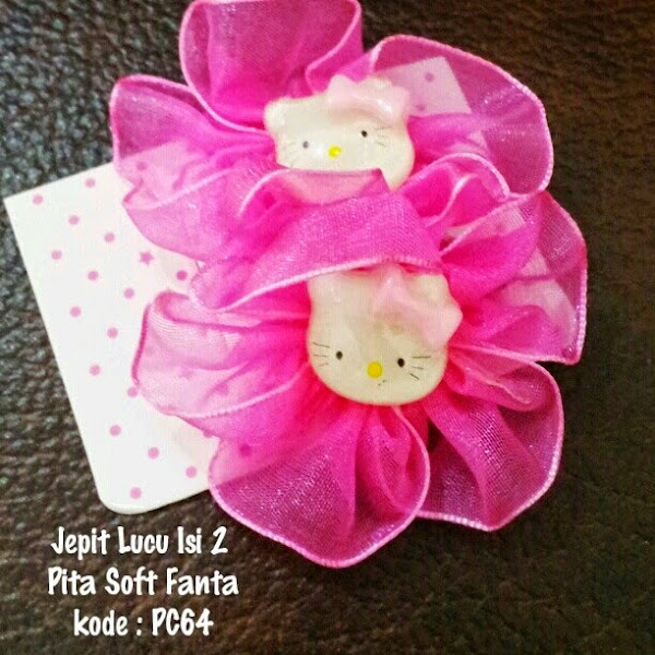 Suplier Jepit Rambut Hello Kitty Murah Grosir Ecer Pita Soft Fanta